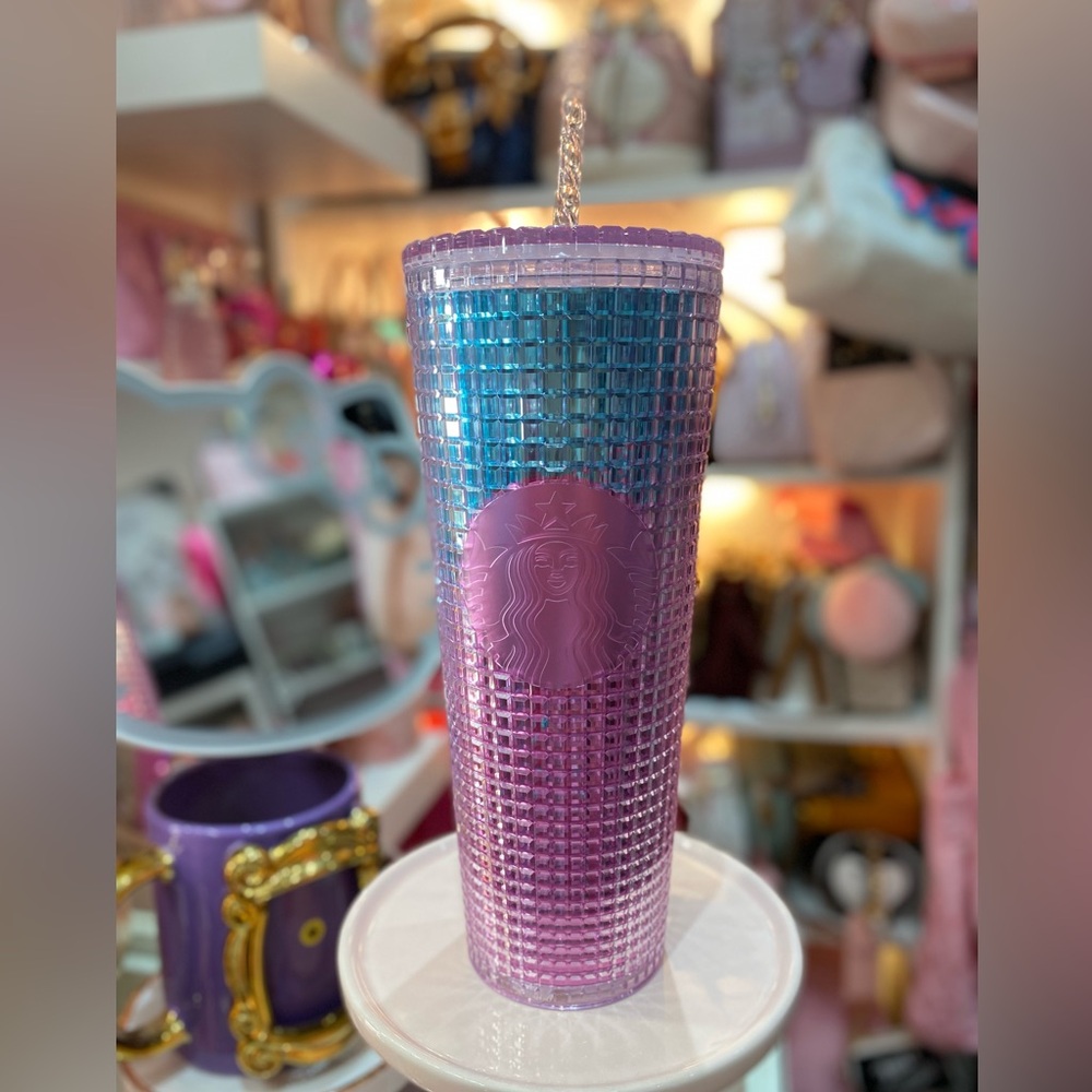 New Starbucks Lilac and Blue Tumbler